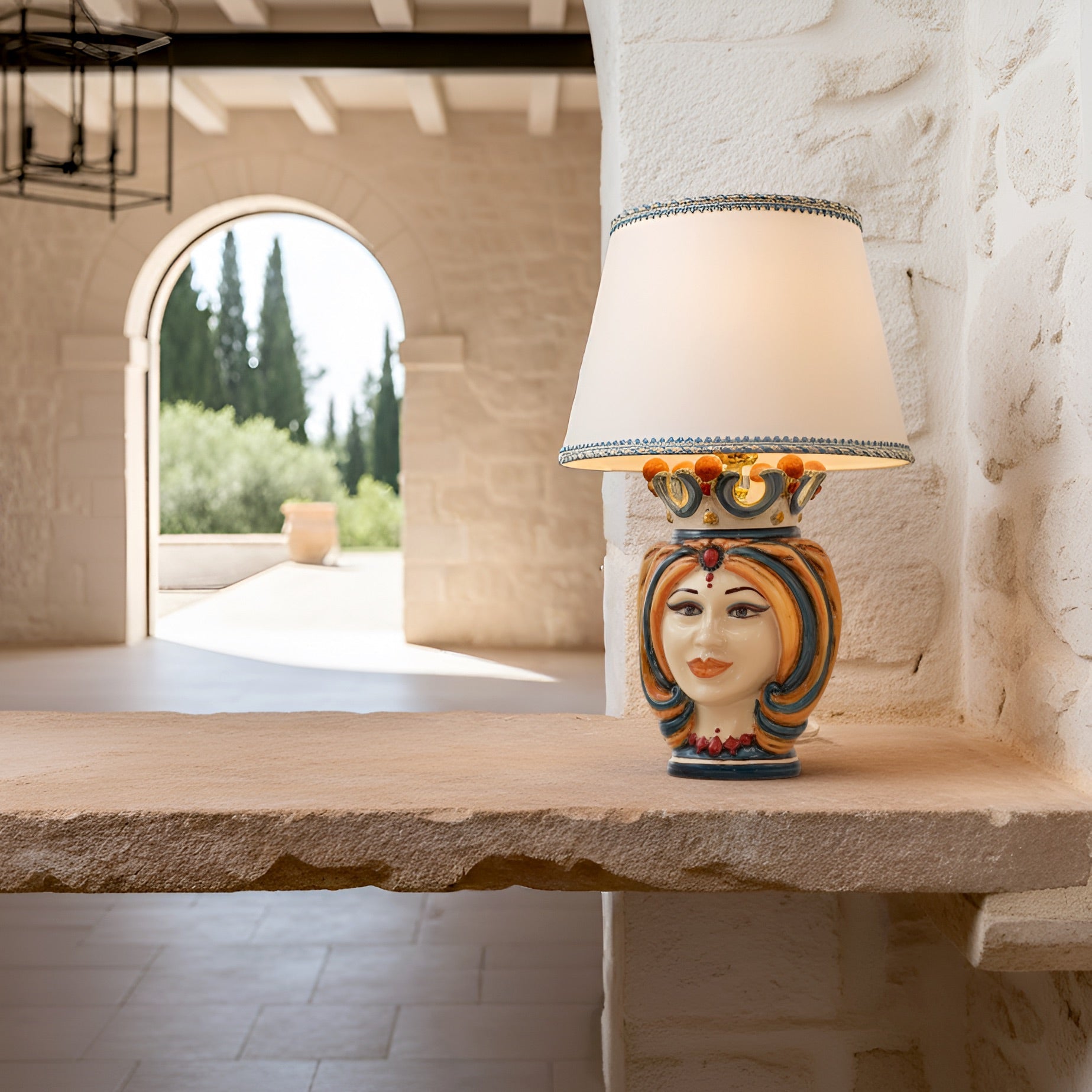 testa-h-25-turbante-decoro-sicily-ceramiche-di-caltagirone-sofia-ceramiche-di-caltagirone-sofia-2-56318 - Moorish Head