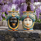 Mohrenkopf h 33 cm - männlich ohne Krone, Decoro Sicily