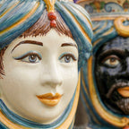 Moor's Head h 33 cm - Female without crown, Decoro Sicily