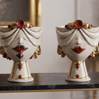 Zahira Head h 30 cm, Female - Antique Mother of Pearl Gold