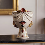 Zahira Head h 30 cm, Male - Antique Mother of Pearl Gold