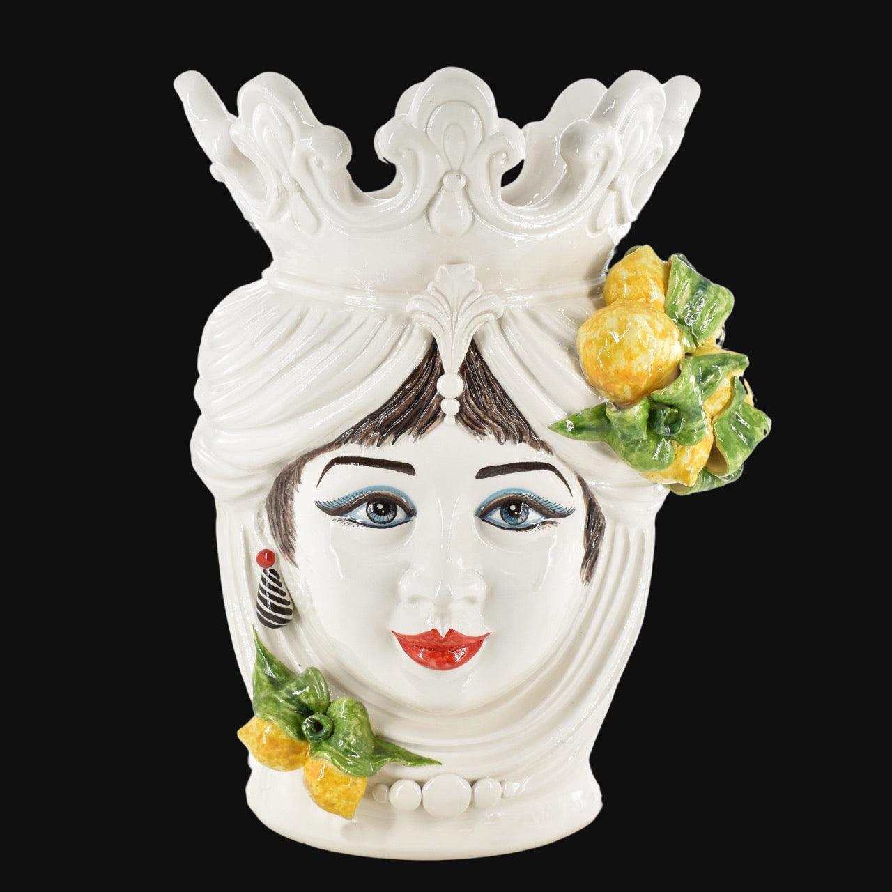 testa-di-moro-h-40-cm-white-and-lemon-femmina-ceramiche-di-caltagirone-sofia-4 - Moorish Head
