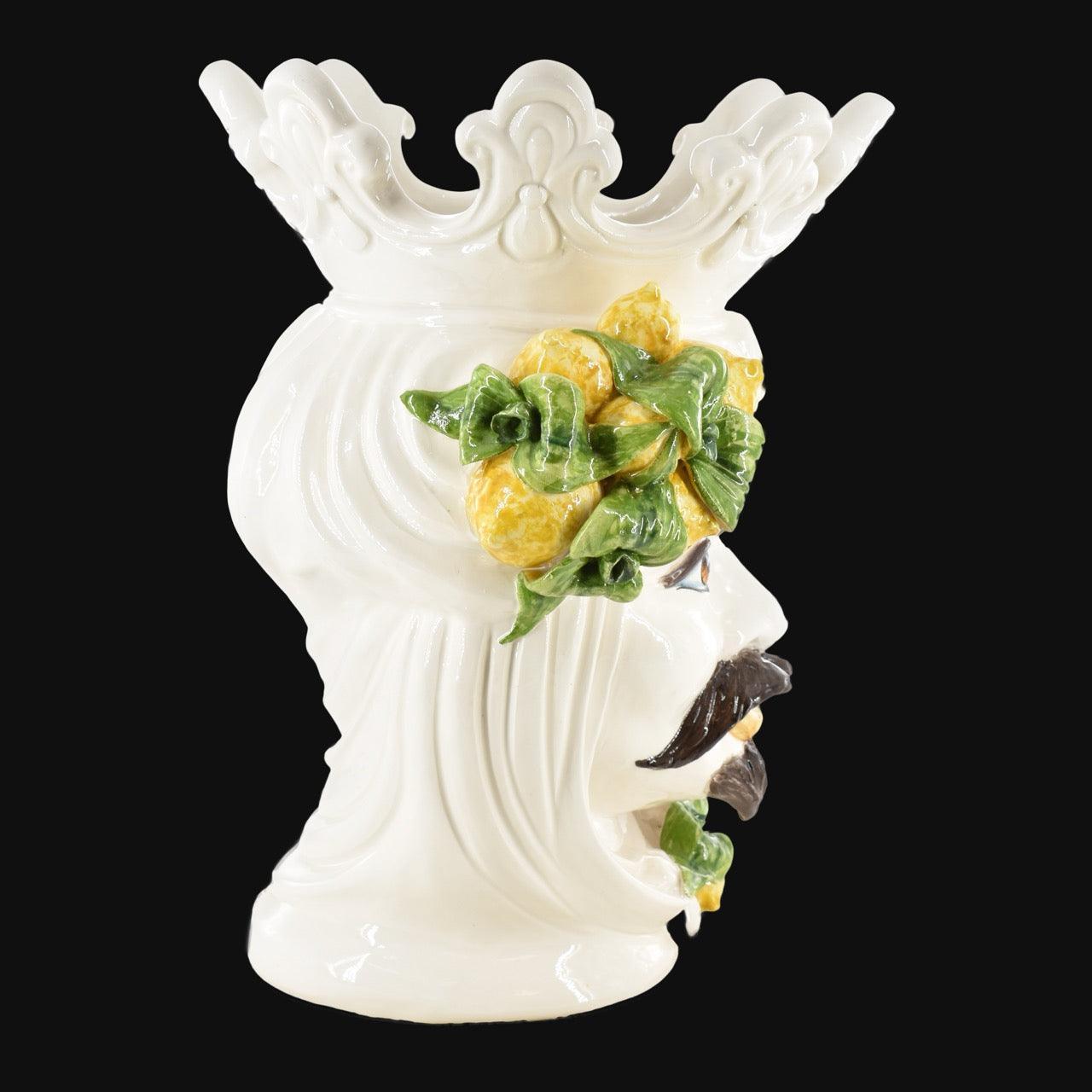 testa-di-moro-h-40-cm-white-and-lemon-uomo-ceramiche-di-caltagirone-sofia-6 - Moorish Head
